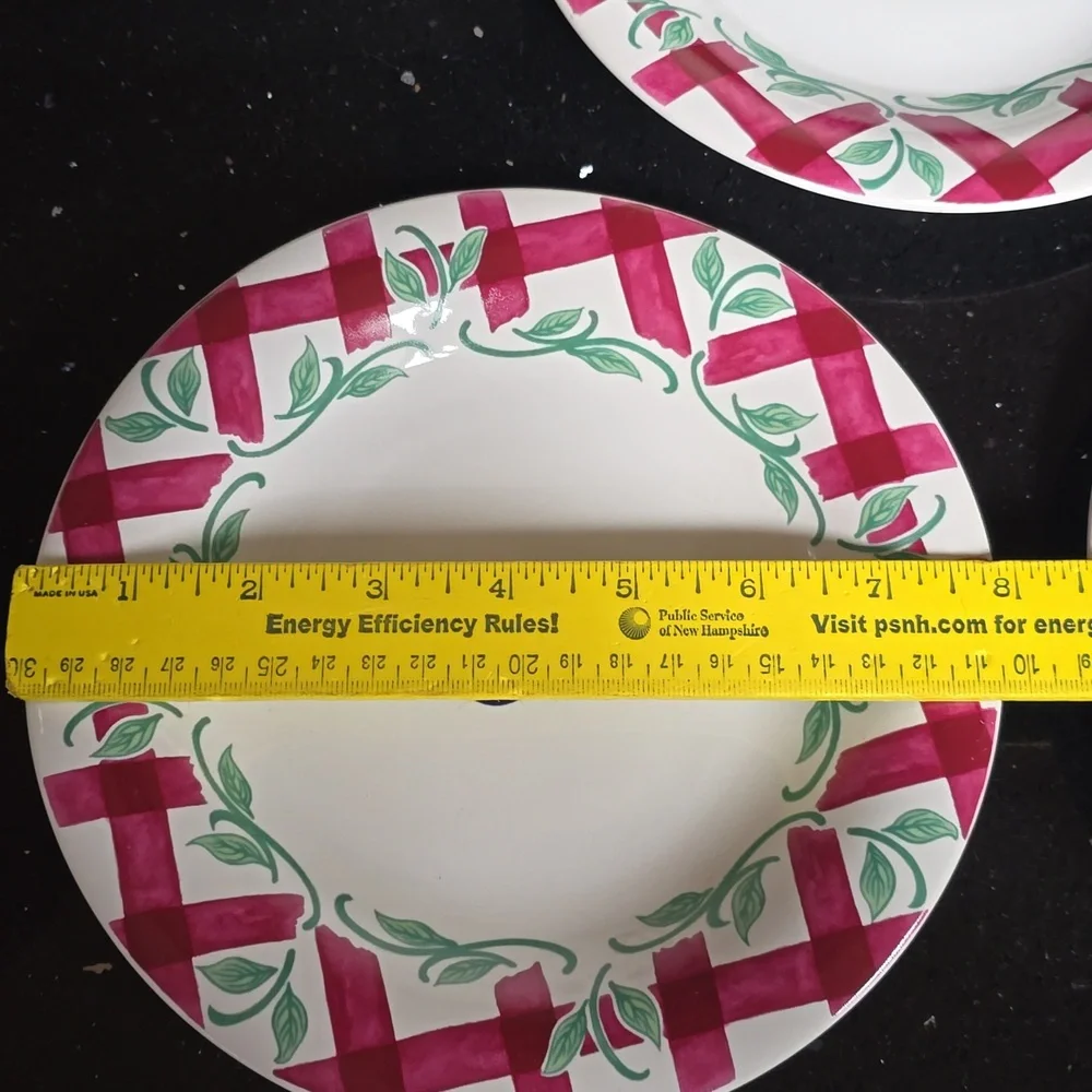 Princess House Orchard Medley Pattern.  Set of 3. 8" Plates - Picture 2 of 4
